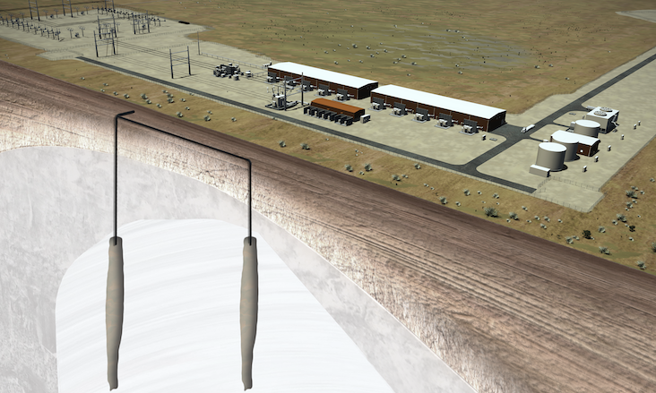A rendering of a planned salt mine 