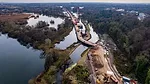 Work on the jetty and piling for the Colne Valley Viaduct from the air Feb 2022.jpeg