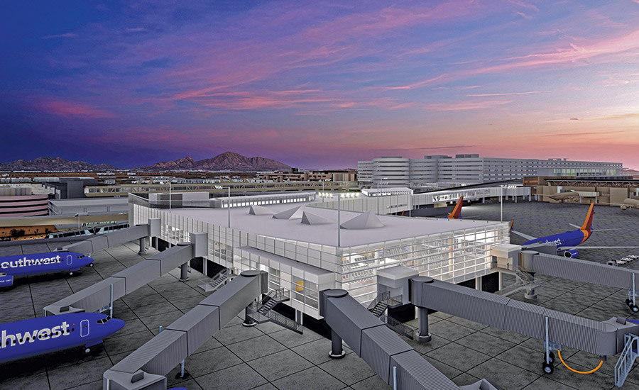 The Terminal 4 expansion at Phoenix Sky Harbor International Airport