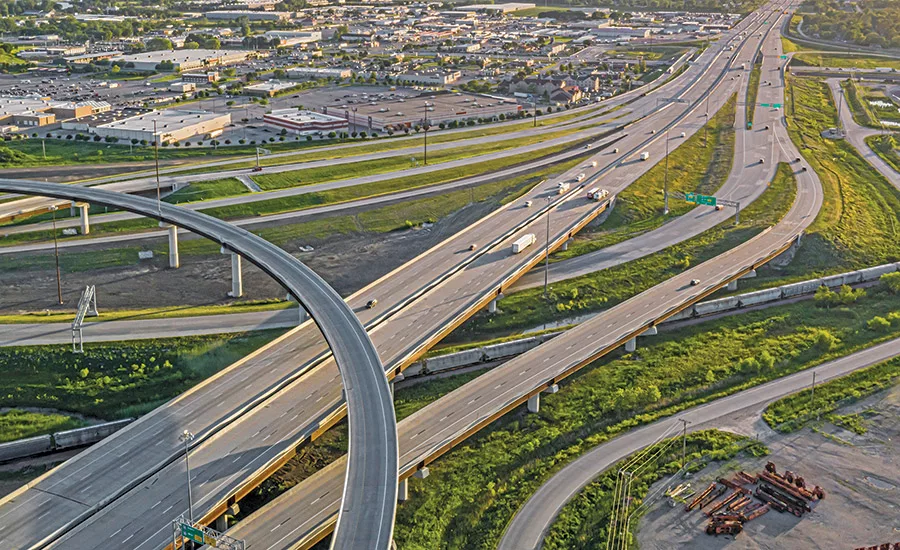 Council Bluffs Interstate System  Dual, Divided Freeway