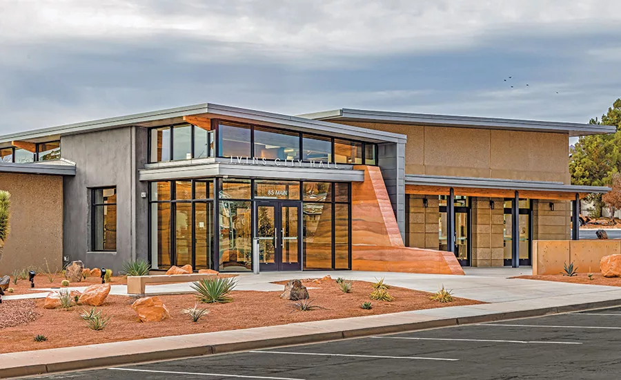 The Ivins City Hall in Ivins, Utah