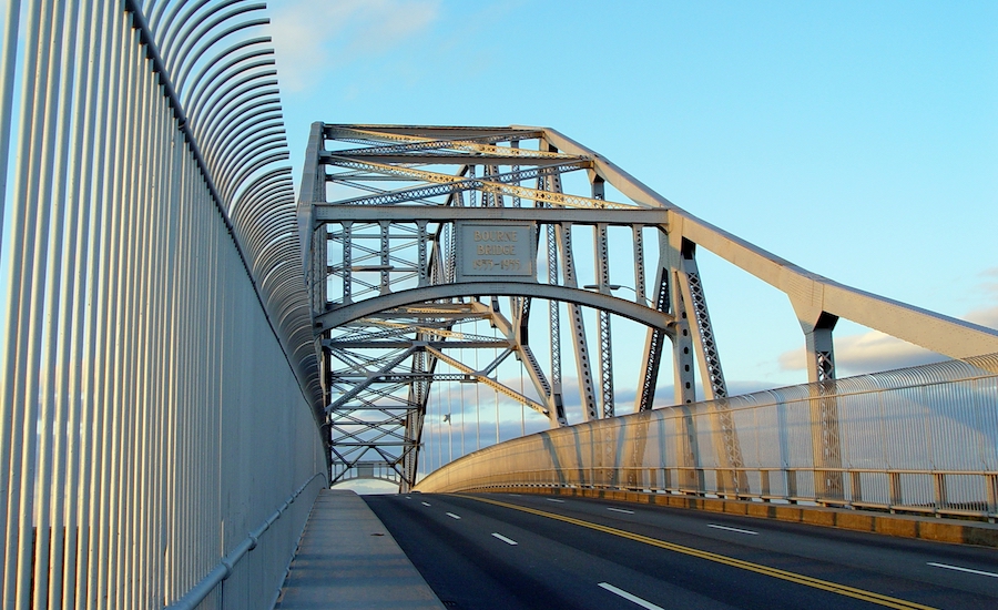 A photo of the Bourne Bridge in Cape Cod