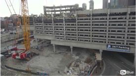 A progress photo of the Government Center garage before a collapse there killed a worker