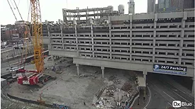 A progress photo of the Government Center garage before a collapse there killed a worker