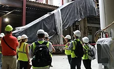 Keast & Hood majority shareholder Denise Richard leads a project tour