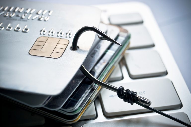Fish Hook Through Credit Cards as Phishing Steals Money