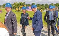 Granholm at a ribbon cutting
