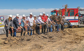 Fire station ground breaking