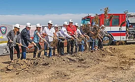 Fire station ground breaking