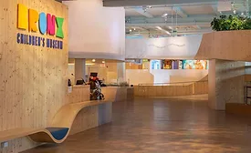 A photo of the lobby of the Bronx Children's Museum
