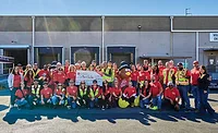 Sundt presenting check to St. Mary's Food Bank