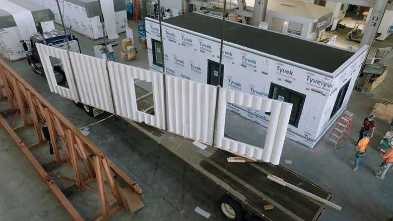 36-ft-long facade panels