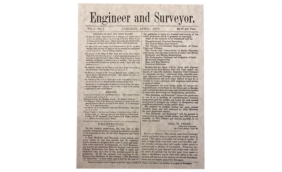 Engineer and Surveyor from 1874