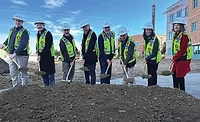 groundbreaking with Haselden Construction
