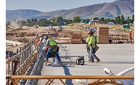 Bridge construction in Idaho