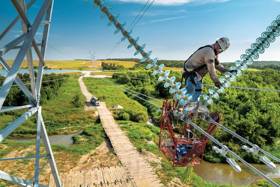 Transmission Line Rebuild, Fairfield, Texas
