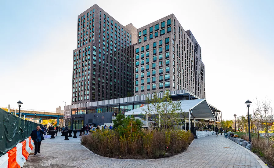 A photo of the Bronx Point project in New York