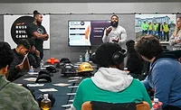 WEB High School Call Out.jpg Adrian Russell, director of DEI and procurement at Shiel Sexton Co., introduces industry concepts to teens and young adults to inspire and motivate them.