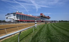 A photo of the Preakness Stakes