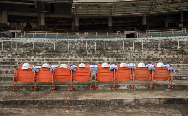 Crews are gearing up to demo RFK stadium in Washington, D.C.