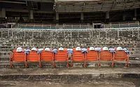 Crews are gearing up to demo RFK stadium in Washington, D.C.