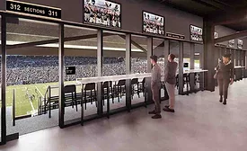 A rendering of West Point's new football stadium