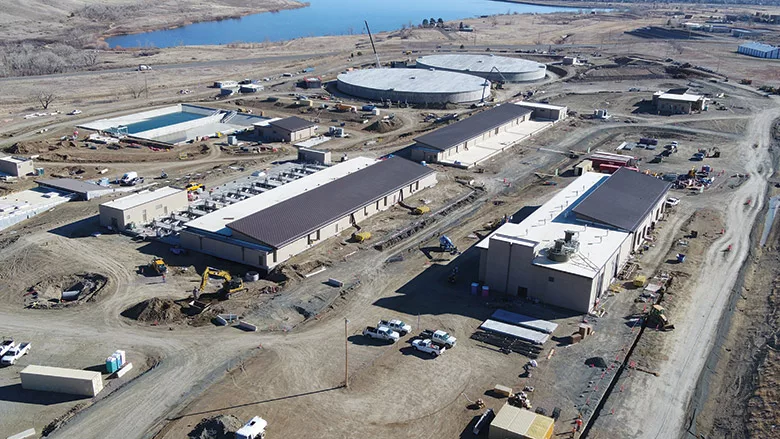 The state-of-the-art drinking water treatment facility