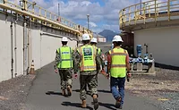 NAVFAC_Pacific_ENRweb.jpg Rear Adm. Jeffrey Killian, commander, Naval Facilities Engineering Systems Command (NAVFAC) Pacific, visits the Waste Water Treatment Plant on Joint Base Pearl Harbor-Hickam, Hawaii
