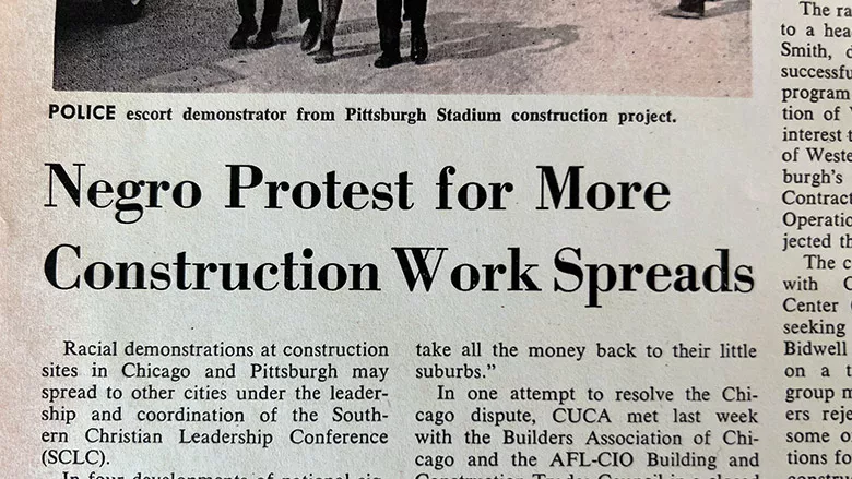 Negro Protest for More Construction Work Spreads