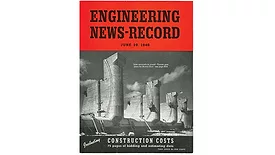 Tainter Gate Piers Austin Dam June 20, 1940 ENR cover