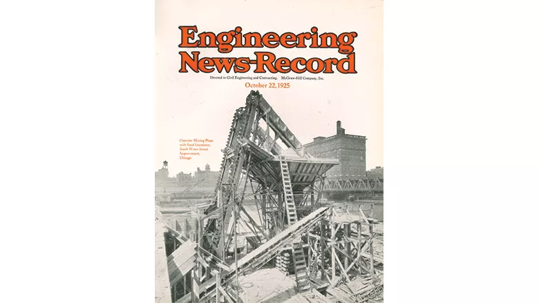 Concrete Mixing Plant ENR Cover from October 1925