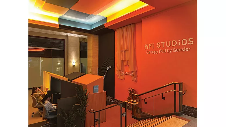 KFI/Gensler’s pod office space