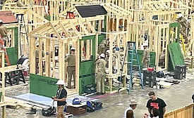 The construction competition at SkillsUSA.