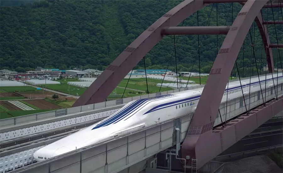 The Superconducting Maglev (SCMAGLEV), developed in 1962, is a high-speed ground transportation system that uses magnetic forces for acceleration, deceleration, guidance and levitation.