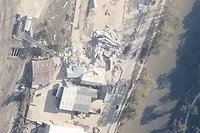 aerial view of Asheville after Helene