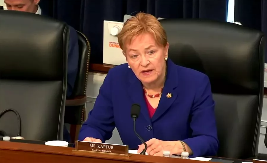 Rep. Mary Kaptur (D-Ohio), pictured at a congressional hearing on the fiscal 2026 US Army Corps of Engineers budget.
