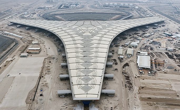 Kuwait International Airport aerial view