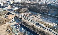 Gateway-Lawsuit Aerial view of construction work at the Tonnelle Avenue Project site in North Bergen, part of the Hudson Tunnel Program.
