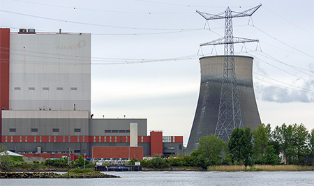  Power plant and transmission infrastructure supporting the electric grid.