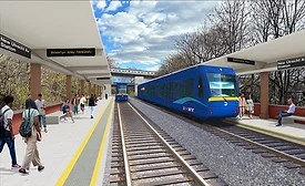 A rendering of the Interborough Express (IBX),