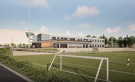 A rendering of Boston Legacy FC training facility