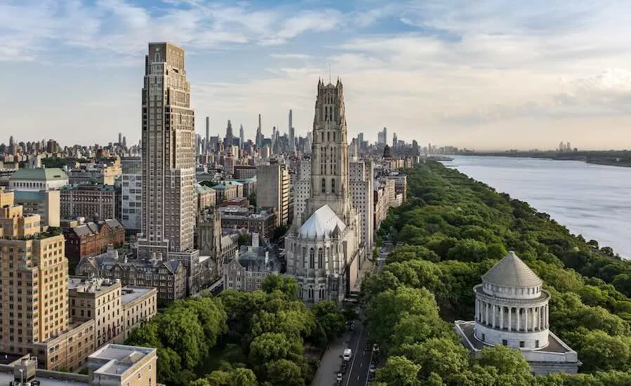 An image of the Claremont Hall project in New York City