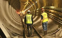 Workers in the Delaware Aqueduct Bypass