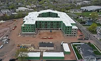 The Kempson at 212 Durham Avenue in Metuchen, NJ, is a $65 million multifamily residential project developed by Klein Enterprises and designed by J Davis Architects.