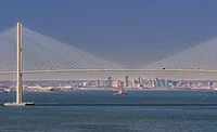 A rendering of the new Key Bridge in Baltimore