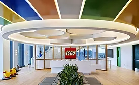 A photo of the new Lego headquarters in Boston