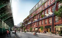 A rendering of the Fenway Corners project near Fenway Park