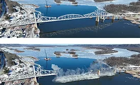 Iowa Bridge demolition