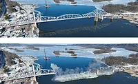 Iowa Bridge demolition