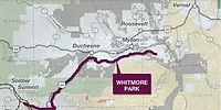 map of Uinta basin railway route